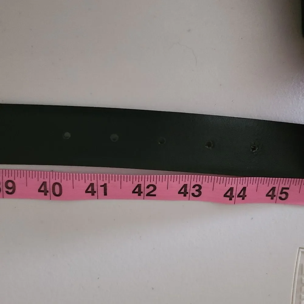 dockers full grain leather belt mens black size 42